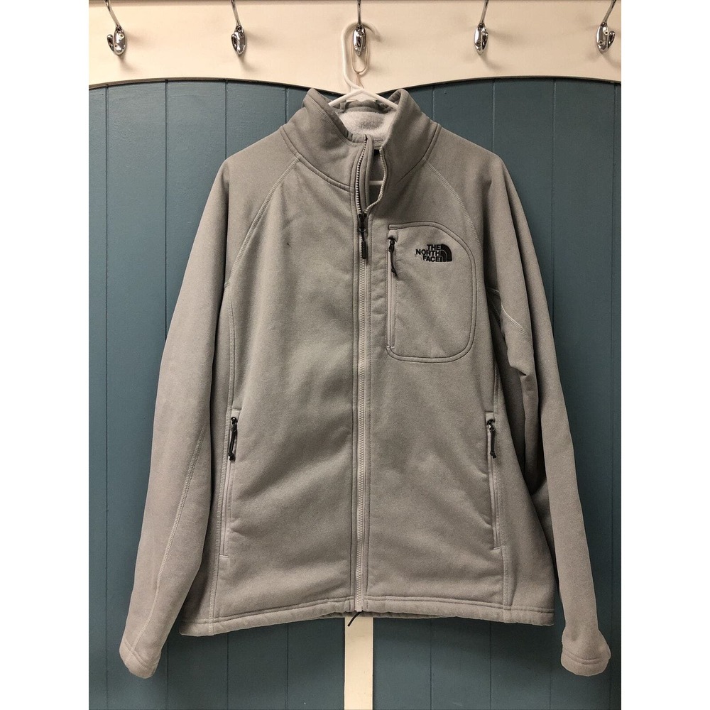 Gray Mens The North Face Skyline Fleece Full Zip Jacket Coat Size L Large